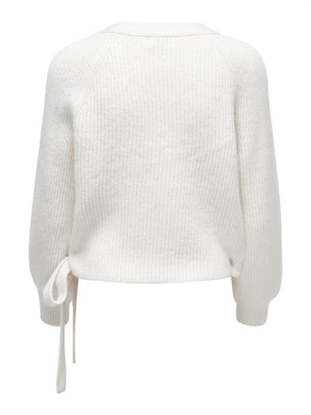 ONLMIA L/S WRAP CARDIGAN RP KNT ecru