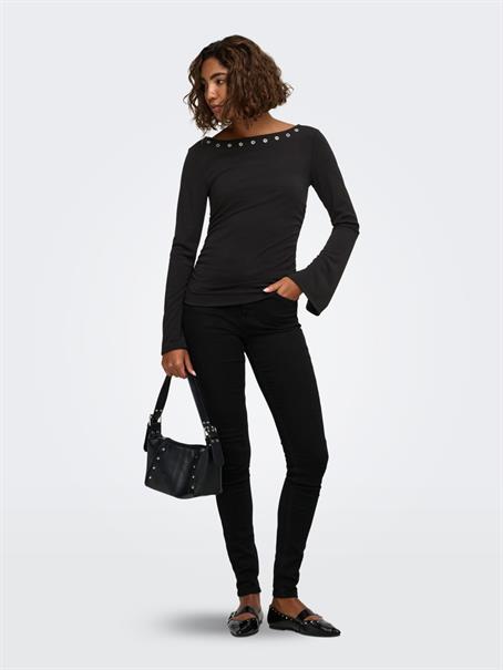 ONLMICHA L/S TOP JRS black