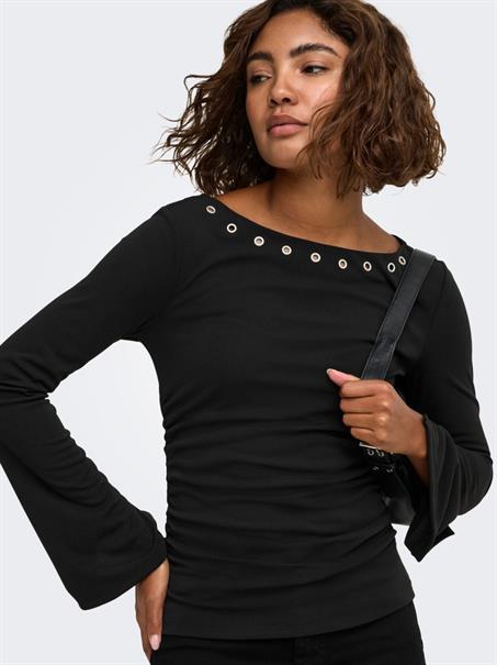 ONLMICHA L/S TOP JRS black