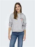 ONLMIE HOOD CS SWT light grey melange