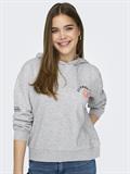 ONLMIE HOOD CS SWT light grey melange