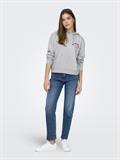 ONLMIE HOOD CS SWT light grey melange