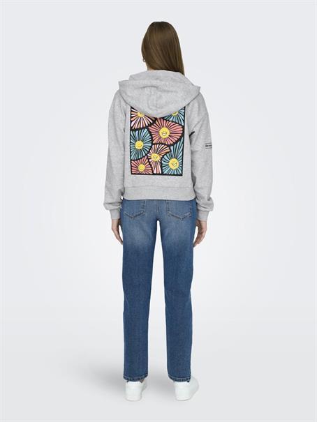 ONLMIE HOOD CS SWT light grey melange