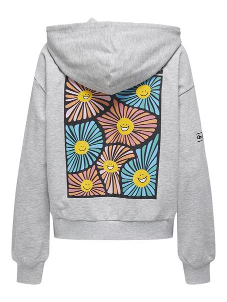 ONLMIE HOOD CS SWT light grey melange