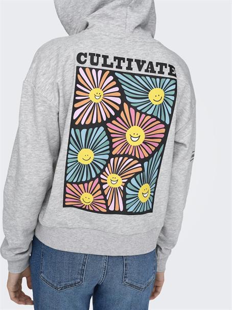 ONLMIE HOOD CS SWT light grey melange