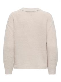 ONLMILOUZ LS RIB PULLOVER KNT NOOS moonbeam