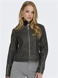 ONLMINDY FAUX LEATHER JACKET OTW black