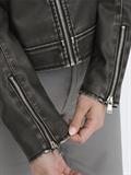 ONLMINDY FAUX LEATHER JACKET OTW black