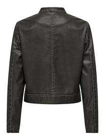 ONLMINDY FAUX LEATHER JACKET OTW black