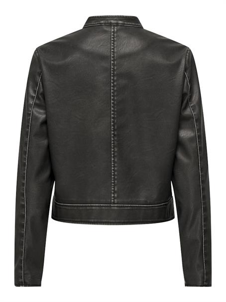ONLMINDY FAUX LEATHER JACKET OTW black