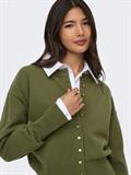 ONLMIO LS O-NECK BUTTON CARDIGA KNT NOOS winter moss