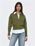 ONLMIO LS O-NECK BUTTON CARDIGA KNT NOOS winter moss