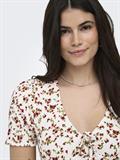 ONLMOLLY S/S V-NECK DRESS JRS NOOS cloud dancer