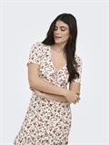ONLMOLLY S/S V-NECK DRESS JRS NOOS cloud dancer