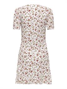 ONLMOLLY S/S V-NECK DRESS JRS NOOS cloud dancer