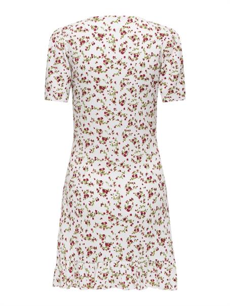 ONLMOLLY S/S V-NECK DRESS JRS NOOS cloud dancer