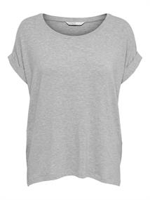 ONLMOSTER S/S O-NECK TOP NOOS JRS light grey melange