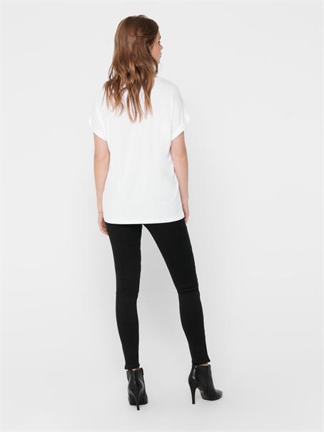 ONLMOSTER S/S O-NECK TOP NOOS JRS white