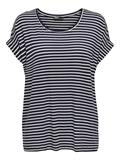 ONLMOSTER STRIPE S/S O-NECK TOP JRS NOOS night sky-cloud dancer