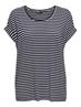 ONLMOSTER STRIPE S/S O-NECK TOP JRS NOOS night sky-cloud dancer