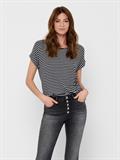 ONLMOSTER STRIPE S/S O-NECK TOP JRS NOOS night sky