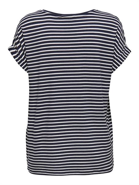 ONLMOSTER STRIPE S/S O-NECK TOP JRS NOOS night sky