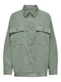 ONLMOXIE L/S CORD SLIT SHACKET CC PNT lily pad