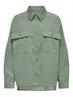 ONLMOXIE L/S CORD SLIT SHACKET CC PNT lily pad