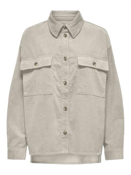 ONLMOXIE L/S CORD SLIT SHACKET CC PNT oatmeal