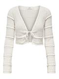 ONLNATALIE LIFE LS SHORT CARDIGAN RP KNT cloud dancer