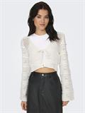 ONLNATALIE LIFE LS SHORT CARDIGAN RP KNT cloud dancer