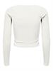 ONLNELLA L/S HEART CROPPED TOP JRS cloud dancer