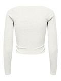 ONLNELLA L/S HEART CROPPED TOP JRS cloud dancer