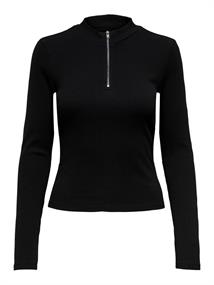 ONLNESSA L/S HALF ZIP TOP JRS black