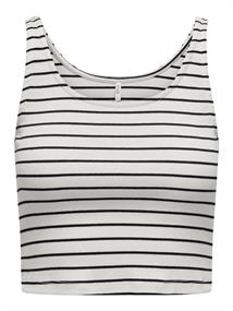 ONLNESSA S/L SHORT STRIPE TOP JRS cloud dancer5