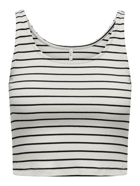 ONLNESSA S/L SHORT STRIPE TOP JRS cloud dancer5