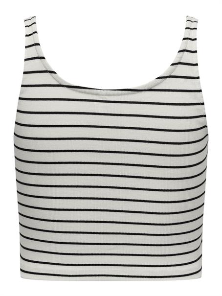 ONLNESSA S/L SHORT STRIPE TOP JRS cloud dancer5