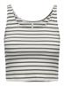 ONLNESSA S/L SHORT STRIPE TOP JRS cloud dancer5