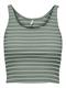 ONLNESSA S/L SHORT STRIPE TOP JRS lily pad