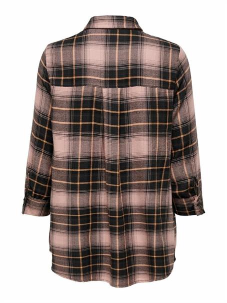 ONLNEW CANBERRA 3/4 CHECK SHIRT WVN CS black1