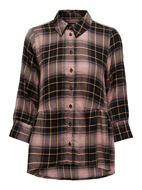 ONLNEW CANBERRA 3/4 CHECK SHIRT WVN CS black1