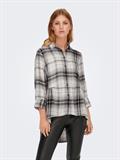 ONLNEW CANBERRA 3/4 CHECK SHIRT WVN CS black2