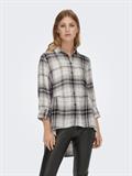 ONLNEW CANBERRA 3/4 CHECK SHIRT WVN CS black2
