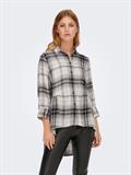 ONLNEW CANBERRA 3/4 CHECK SHIRT WVN CS black2
