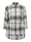 ONLNEW CANBERRA 3/4 CHECK SHIRT WVN CS black2