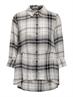 ONLNEW CANBERRA 3/4 CHECK SHIRT WVN CS black2
