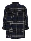 ONLNEW CANBERRA 3/4 CHECK SHIRT WVN CS night sky-creme check