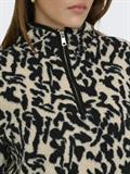ONLNEW DALLAS L/S HIGHNECK ZIP SWT NOOS black