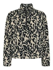 ONLNEW DALLAS L/S HIGHNECK ZIP SWT NOOS black