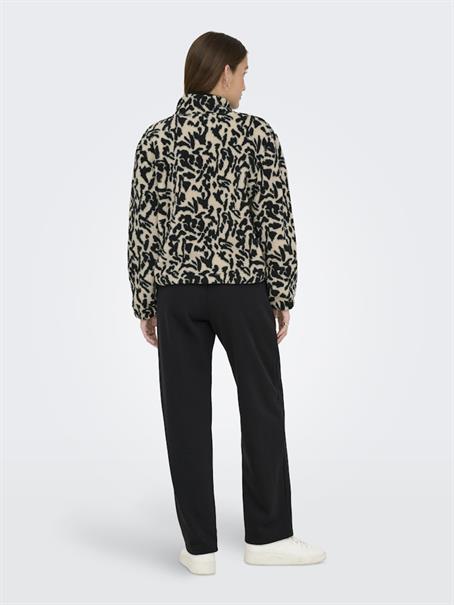 ONLNEW DALLAS L/S HIGHNECK ZIP SWT NOOS black
